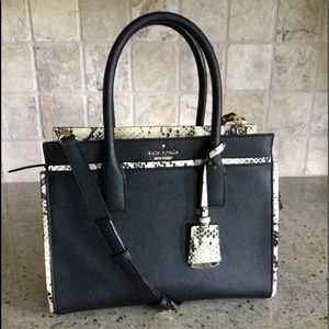 KATE SPADE CAMERON STREET SNAKE HANDBAG